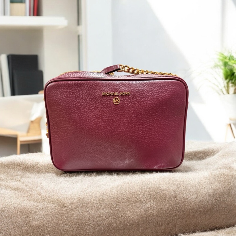 Michael Kors Wine Crossbody Bag - Picture 2 of 13